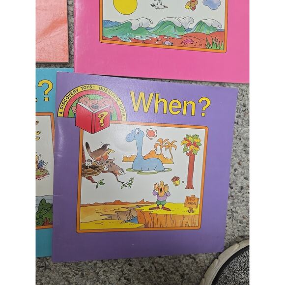 Lot of 4 VTG Discovery Toys Where? Why? What? When? Paperback Children's Books - Picture 5 of 7